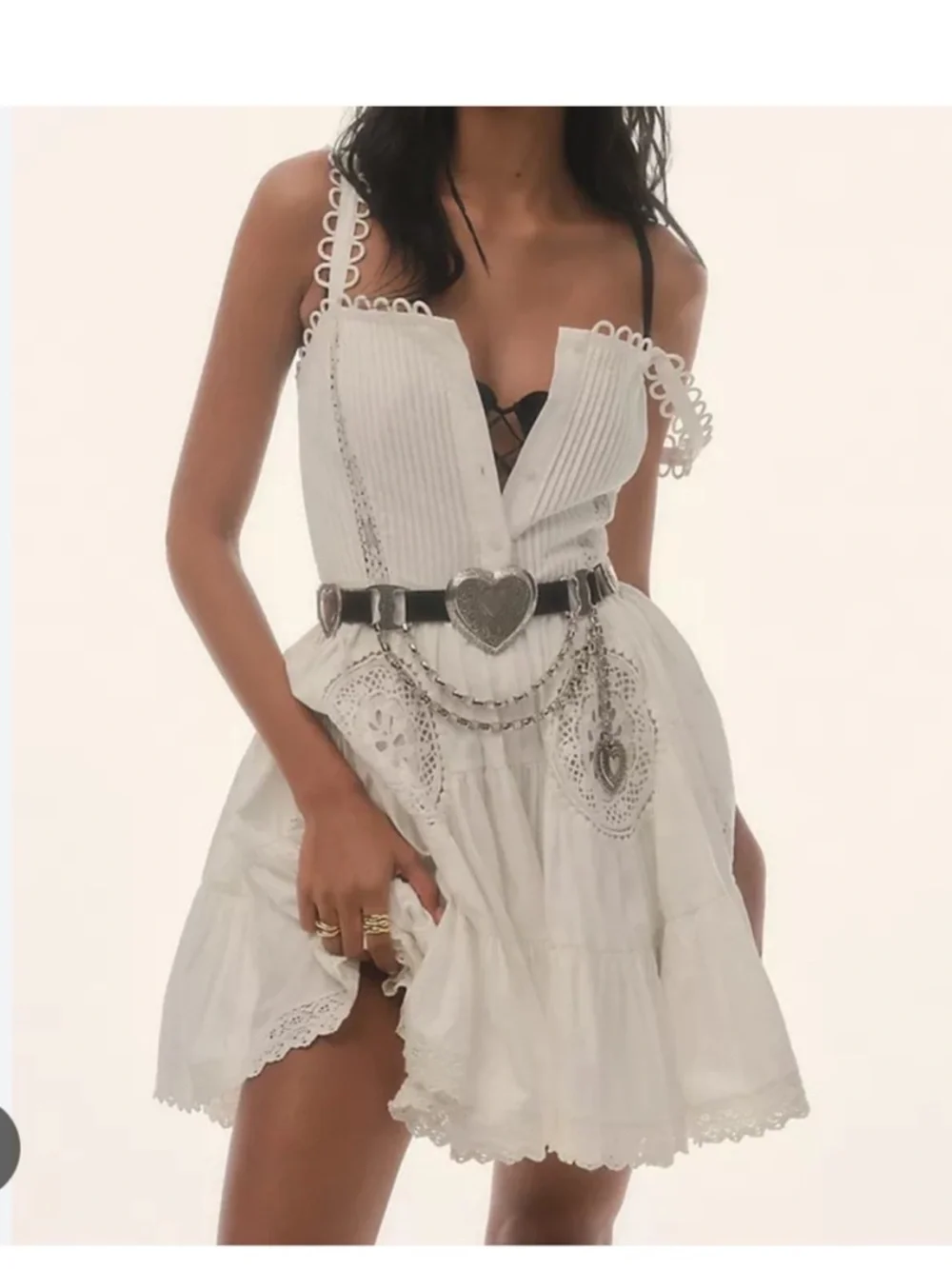 Anthropologie Forever Your Girl Adrianna Lace Romper (Size S) - Picture 4 of 10